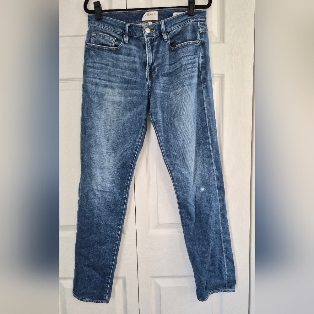 FRAME Men's L’Homme Straight Leg Jeans Pipestone 32